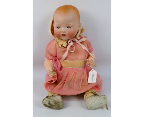 Armand Marseille - An Armand Marseille bisque 'Dream Baby' doll.  The doll circa 1920's measures approximately 38cms in heigh