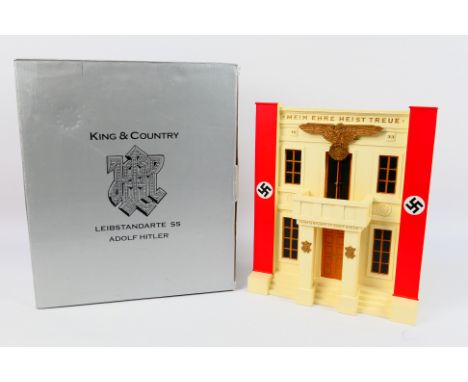 King & Country - A boxed King & Country 'Leibstandarte' series LAH42 LAH SS Headquarters. The display facade diorama accessor