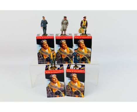 King and Country - Five boxed figures from the King and Country WWII 'Air Force' series. Lot includes consists of AF01 USAAF 