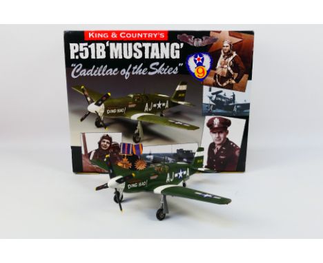 King & Country - A boxed King & Country AF011 US Air Force P51B Mustang. The model appears to be in Mint condition, and is ho