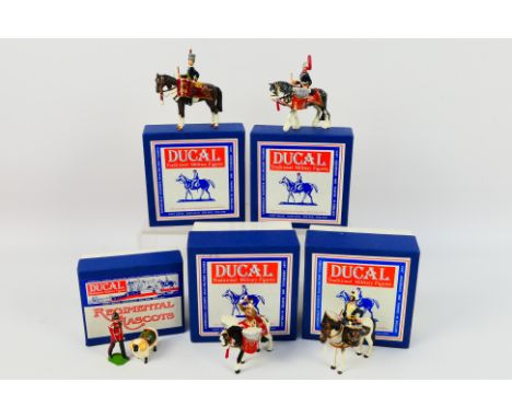 Ducal - A collection of boxed Ducal painted metal military figures. Lot includes DM4 17th (Duke of Cambridge's Own Lancers); 