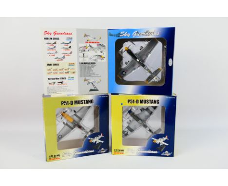 Witty Wings - Sky Guardians - 3 x boxed P51-D Mustang aircraft in 1:72 scale in different liveries, # WTW-72-004-003, 006 and