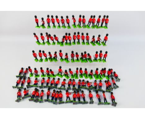 Britains Deetail - An unboxed collection of approximately 100 Britains Deetail Scots Guards in a variety of poses. The figure