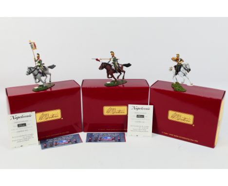 Britains - Three boxed Limited Edition Britains figure sets from the 'Napoleonic Wars - Waterloo Campaign' series. Lot consis