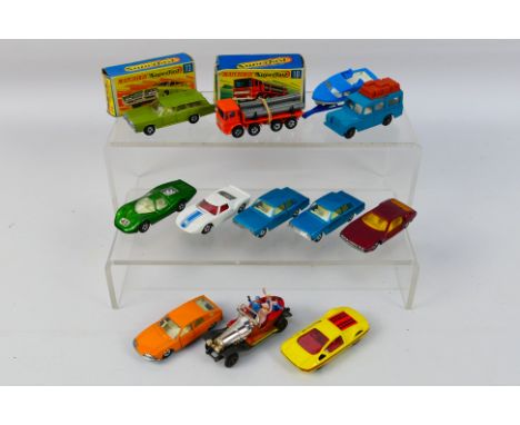 Matchbox - Corgi - Husky - A group of vehicles including and unboxed Chitty Chitty Bang Bang # 1006, a boxed Leyland Pipe Tru