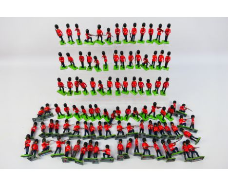 Britains Deetail - An unboxed collection of approximately 100 Britains Deetail Scots Guards in a variety of poses. The figure