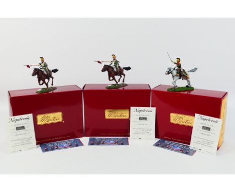 Britains - Three boxed Limited Edition Britains figure sets from the 'Napoleonic Wars - Waterloo Campaign' series. Lot consis
