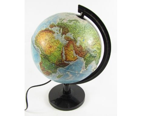 A Tecnodidattica Ligure illuminated globe, 23cm diameter