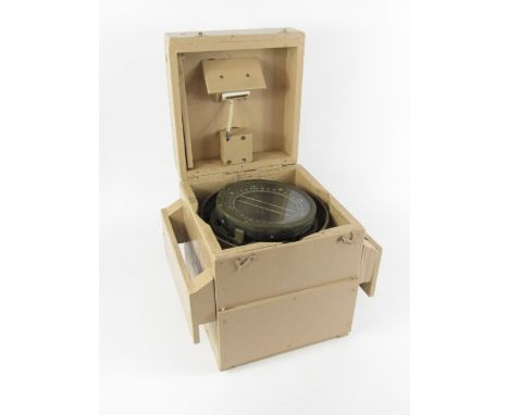A Naval gimbal compass, type P4A, no. 41452T, boxed.