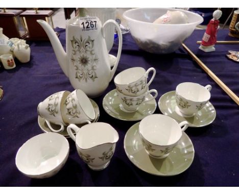 Royal Adderley coffee set (15). Not available for in-house P&amp;P 