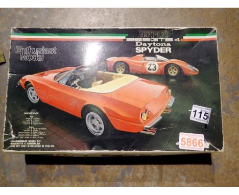 Fujimi Ferrari 365GTS Daytona Spyder model kit. Not available for in-house P&amp;P 