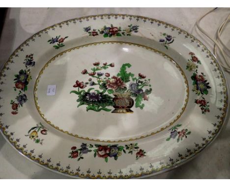 Copeland Late Spode large meat plate in the Peplow pattern. Not available for in-house P&amp;P 