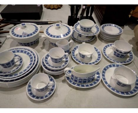 Fifty two piece of Royal Tuscan bone china tea service. Not available for in-house P&amp;P 
