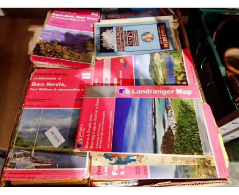 Large quantity of Ordnance Survey and Bartholomews maps. Not available for in-house P&amp;P 