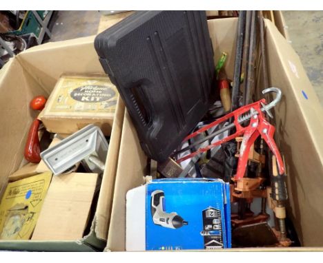 Mixed tools including a lamp. Not available for in-house P&amp;P 