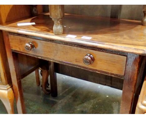 Mahogany console table with single drawer. Not available for in-house P&amp;P 