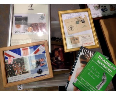 Mixed items mainly military related including prints, pictures, buttons etc. Not available for in-house P&amp;P 