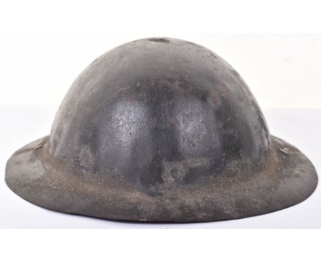 WW1 British 1st Pattern Other Ranks Steel Combat Helmet, fine example of the early rimless pattern British steel combat helme