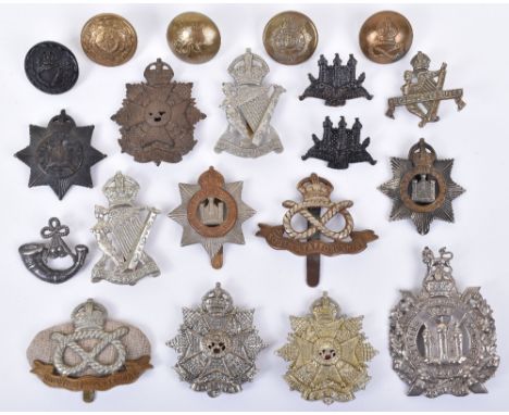 Selection of Cap Badges, Collar Badges and Other Insignia of British Air Landings Regiments, including South Staffordshire re