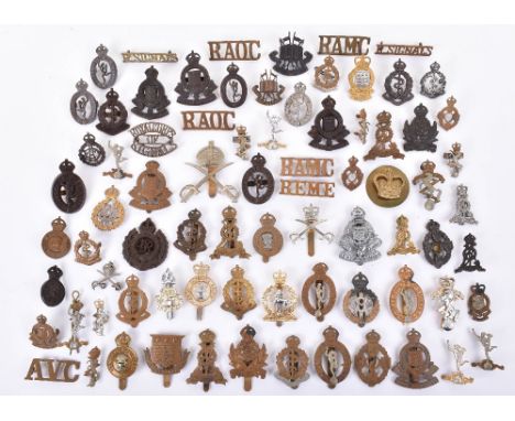 Large Quantity of Badges and Insignias of Various Corps, including cap badges, collar badges, shoulder titles, etc. Officers 