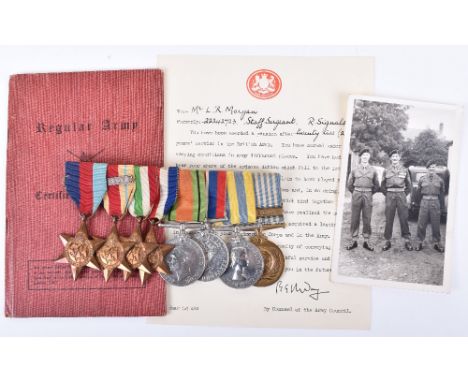 WW2 &amp; Korea Campaign Medal Group of Eight Royal Signals, Army Air Corps and Special Air Service (S.A.S), group consists o