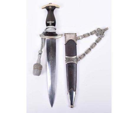 Personalised 1936 Pattern SS Officers Chained Dress Dagger, fine example of the model 1936 pattern dress dagger having type I