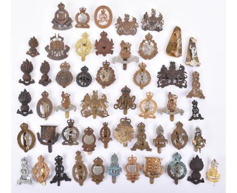 50x Corps Cap and Collar Badges, various regiments, including Corps of Military Accountants, General Service Corps, REME, Roy