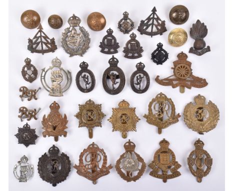 Quantity of Cap and Collar Badges Worn by Air Landing Regiments, including Royal Engineers, Military Police, Royal Army Servi