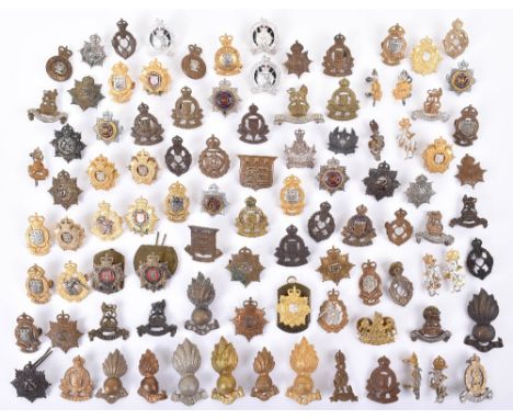 Quantity of Corps Officers and Other Ranks Collar Badges, various regiments, including Royal Engineers, RASC, Royal Logistics