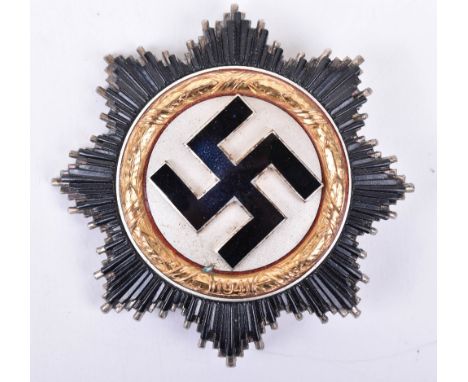 WW2 German Cross in Gold (Deutsches Kreuz) Steinhauer &amp; Luck Ludenscheid Type, very good example of the award which has t