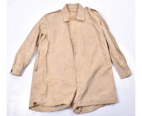 Early British Airborne Step-in Paratrooper Smock, being the light KD cloth example which was used for training in India and t