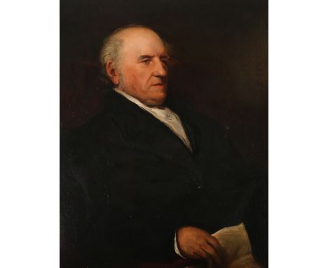 BETHIA CLARKE after&nbsp;SIR WILLIAM BOXALL RA (1800-1879)&nbsp;Portrait of Professor Peter Barlow FRS&nbsp;Dated verso 1903 