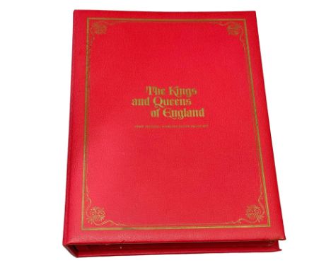 Sterling Silver Medallions, The Kings &amp; Queens of England, First Edition sterling silver proof set of 43 medals