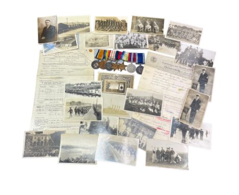 A Royal Navy WWI &amp; WWII medal group, a Naval General Service medal, George V and VI, Stoker Petty Officer CD Fox K.62740/