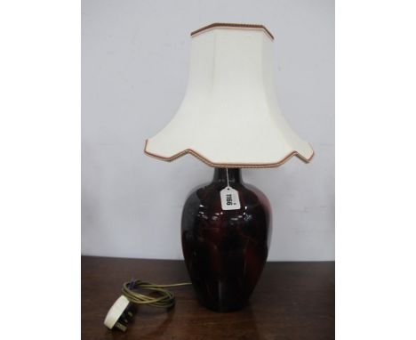 Doulton Archives, Burslem Artworks, Shanghai Lamp base Limited edition of 250, approximately 29cm high excluding fitting and 