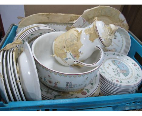 Villeroy &amp; Boch 'American Sampler' Dinner Ware, approximately forty pieces including teapot, appears to be unused.
