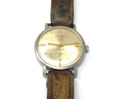 Vintage Rotary incabloc 17 jewel wristwatch the watch is ticking 