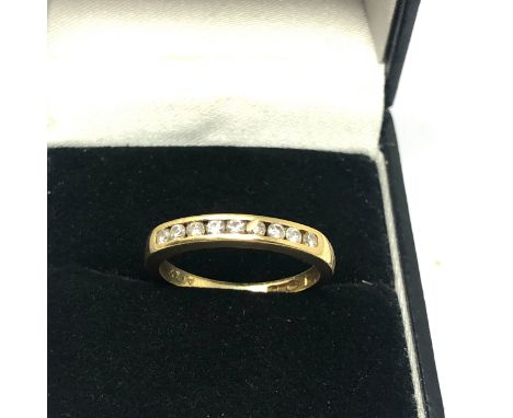 18ct gold diamond ring 0.25ct diamonds weight 2.7g 