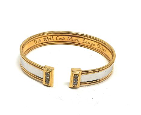 Gold Plated Bradford Gold Exchange Live Well Bangle (25g) 