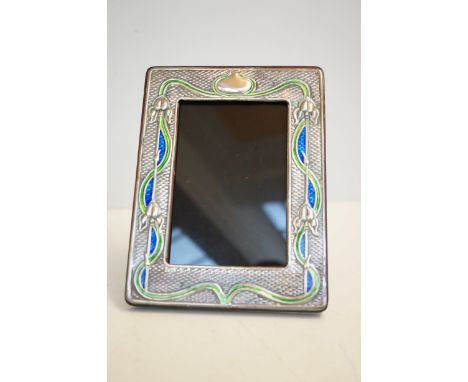 Silver art nouveau photo frame 