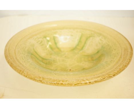 Heavy art glass bowl Diameter 30 cm 