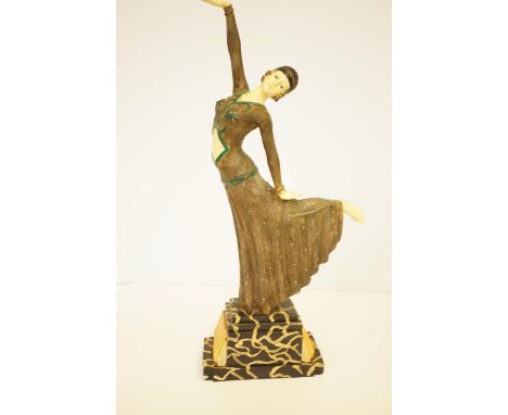 Art deco resin figure Height 49 cm 