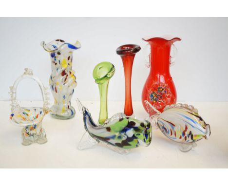 Collection of art glass 