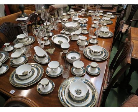 A Royal Doulton Carlyle pattern  twelve place coffee, tea and dinner service 