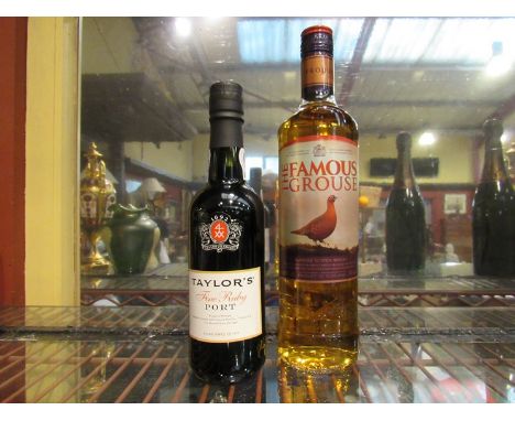 The Famous Grouse blended Scotch Whisky 700ml, Taylor's Vintage Port half bottle (2)