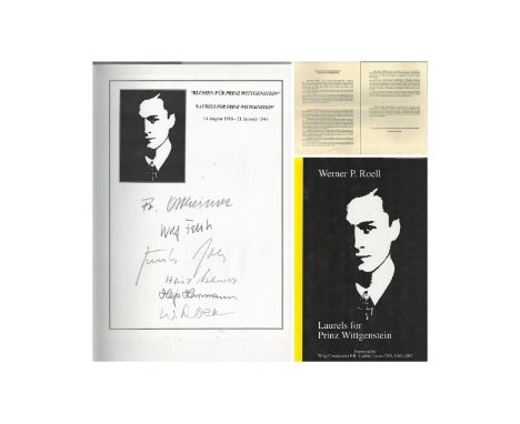 Werner P Roell. Laurels For Prinz Wittgenstein. A WW2 Hardback book. Produced first edition in Germany, this edition is Secon