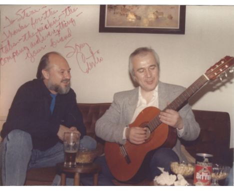 Sonny Curtis signed 8x6 colour photo. Dedicated. American singer and songwriter. Most of his work falls into the pop and coun