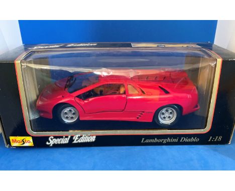 Maisto Models. Lamborghini Diablo (1990) Die Cast Metal and Plastic. Scale 1:18. Unopened in original packaging. Special Edit