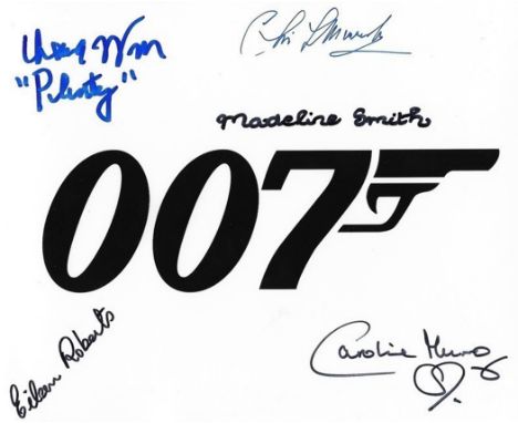 Multi signed 10x8 007, James Bond promo photo. Multi signed 10x8 007, James Bond promo photo. Multi signed 10x8 007, James Bo