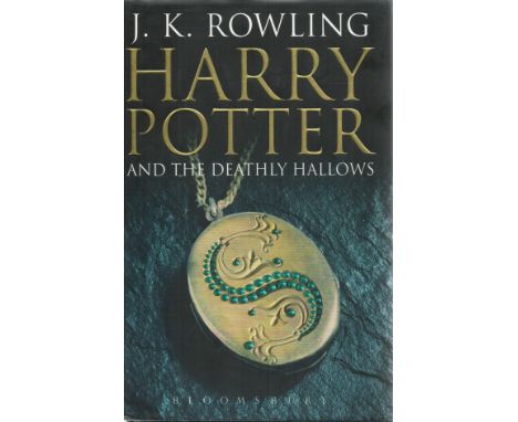 Harry Potter and the Deathly Hallows by J K Rowling First Edition 2007 Hardback Book published by Bloomsbury Publishing Plc.G